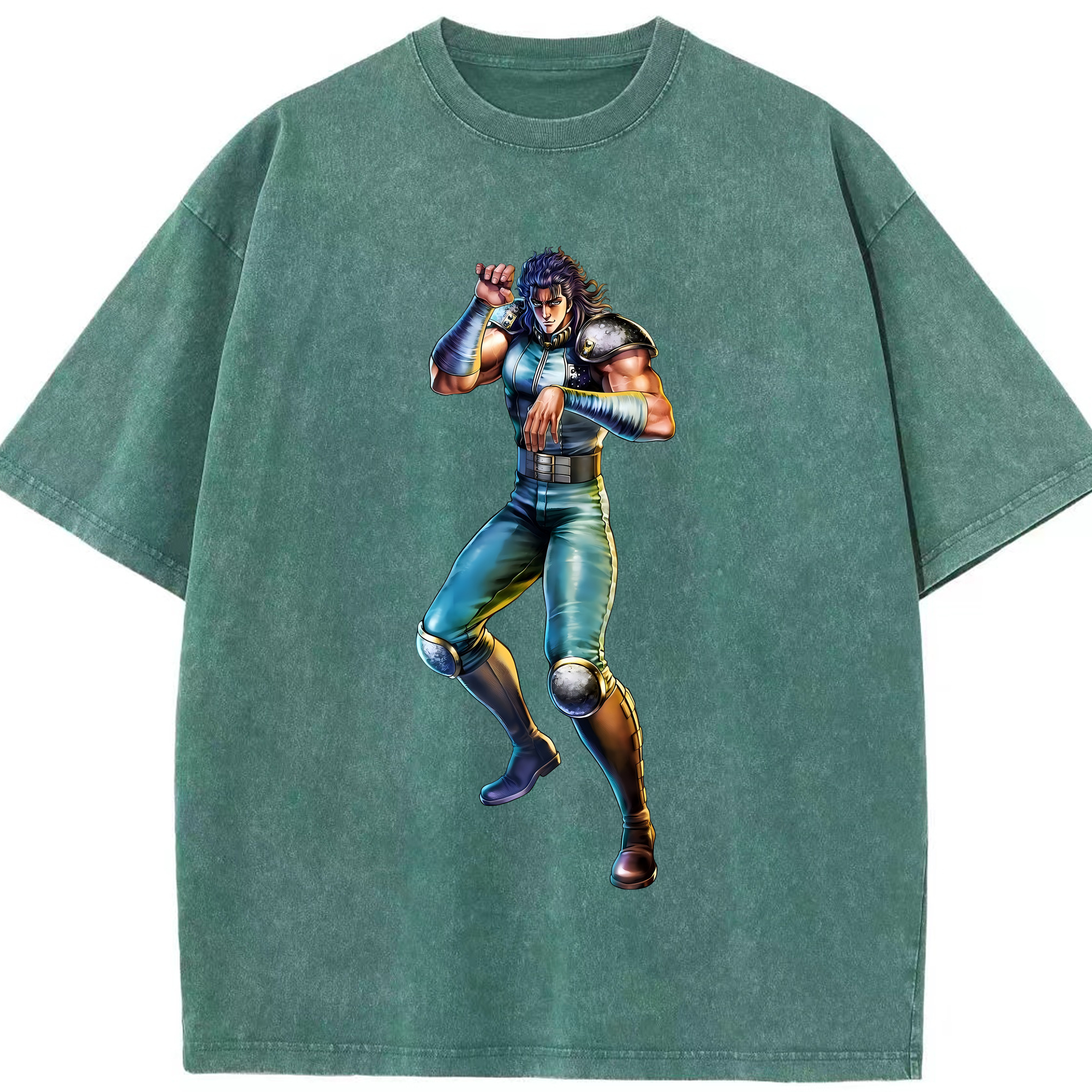 （画像用） 北斗の拳 Fist of the North Star 綿100% ヴィンテージ風 半袖Tシャツ（フロントプリント）